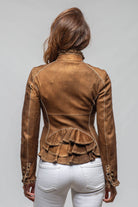 Bustle Back Jacket In Vintage Cognac - AXEL'S
