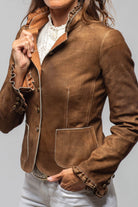 Bustle Back Jacket In Vintage Cognac - AXEL'S