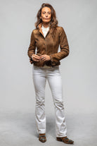 Bustle Back Jacket In Vintage Cognac - AXEL'S