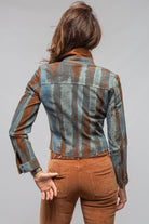 Delaney Reversible Suede/Denim Madras Snap Shirt - AXEL'S