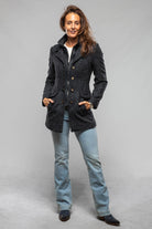 Artico Derby Tweed Donegal Jacket In Midnight Blue Melange Ladies - Outerwear - Cloth