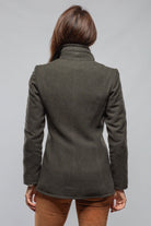 Artico Eden Wool Jacket with Shearling Insert In Loden Ladies - Outerwear - Cloth