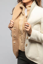 Artico Eden Wool Shearling Jacket In Cream Ladies - Outerwear - Cloth
