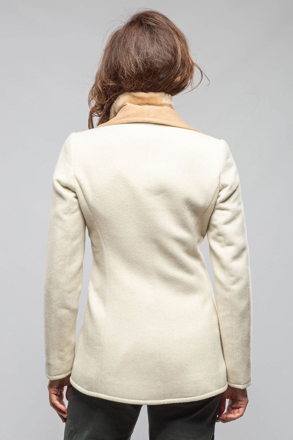 Artico Eden Wool Shearling Jacket In Cream Ladies - Outerwear - Cloth