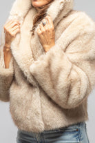 Gaia Eco Fur Reversible Shearling In Oatmeal - AXEL'S