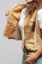 Artico Ista Shearling & Gazelle Hooded Vest Ladies - Outerwear - Shearling