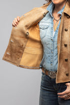 Rita Lambskin Jacket In Antique Palomino - AXEL'S