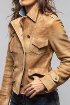 Rita Lambskin Jacket In Antique Palomino - AXEL'S