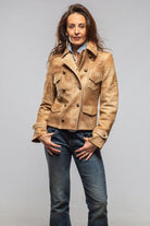 Rita Lambskin Jacket In Antique Palomino - AXEL'S