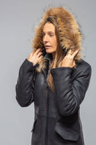 Timber Hooded Shearling Parka In Midnight - AXEL'S