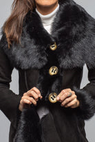 Artico Wild Reversible Long Shearling In Black Ladies - Outerwear - Shearling
