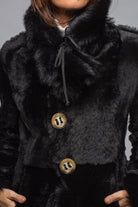 Artico Wild Reversible Long Shearling In Black Ladies - Outerwear - Shearling