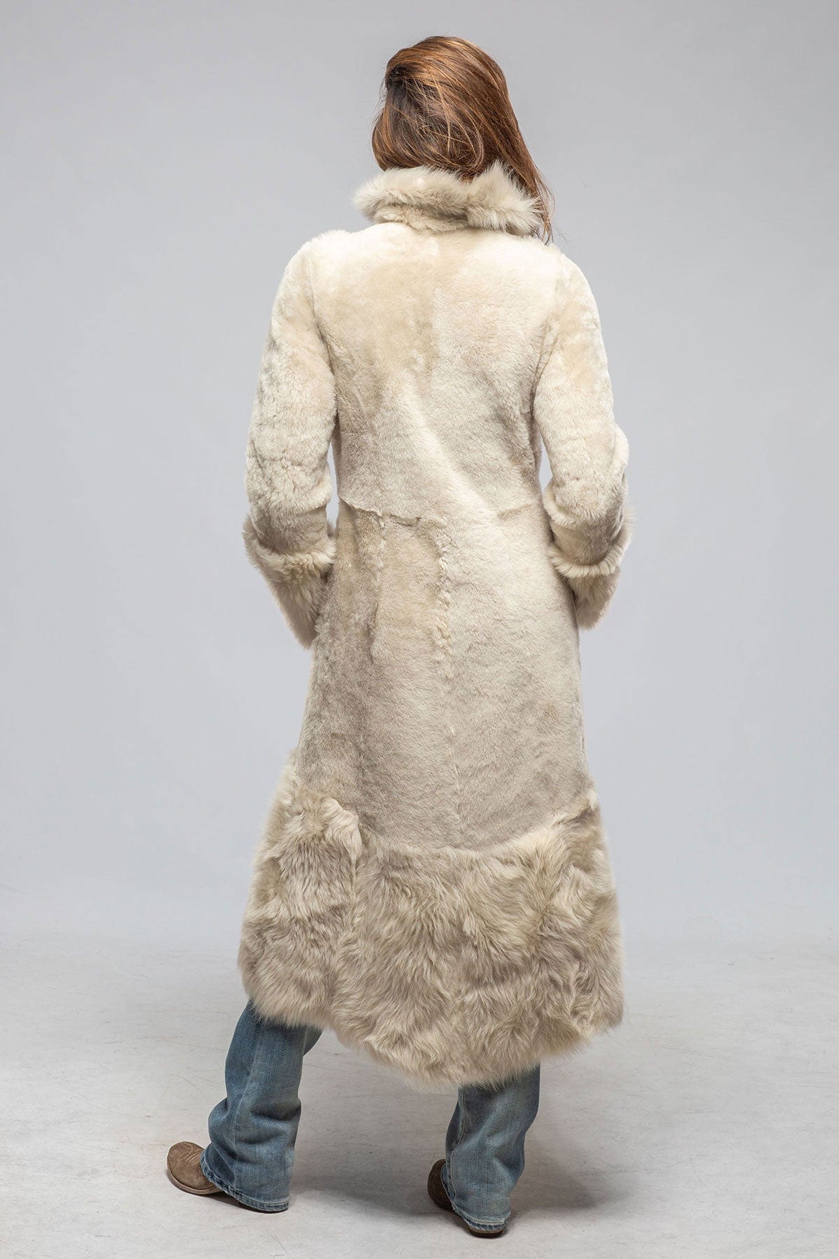 Artico Wild Reversible Long Shearling In Icy Tundra | Ladies - Outerwear - Shearling