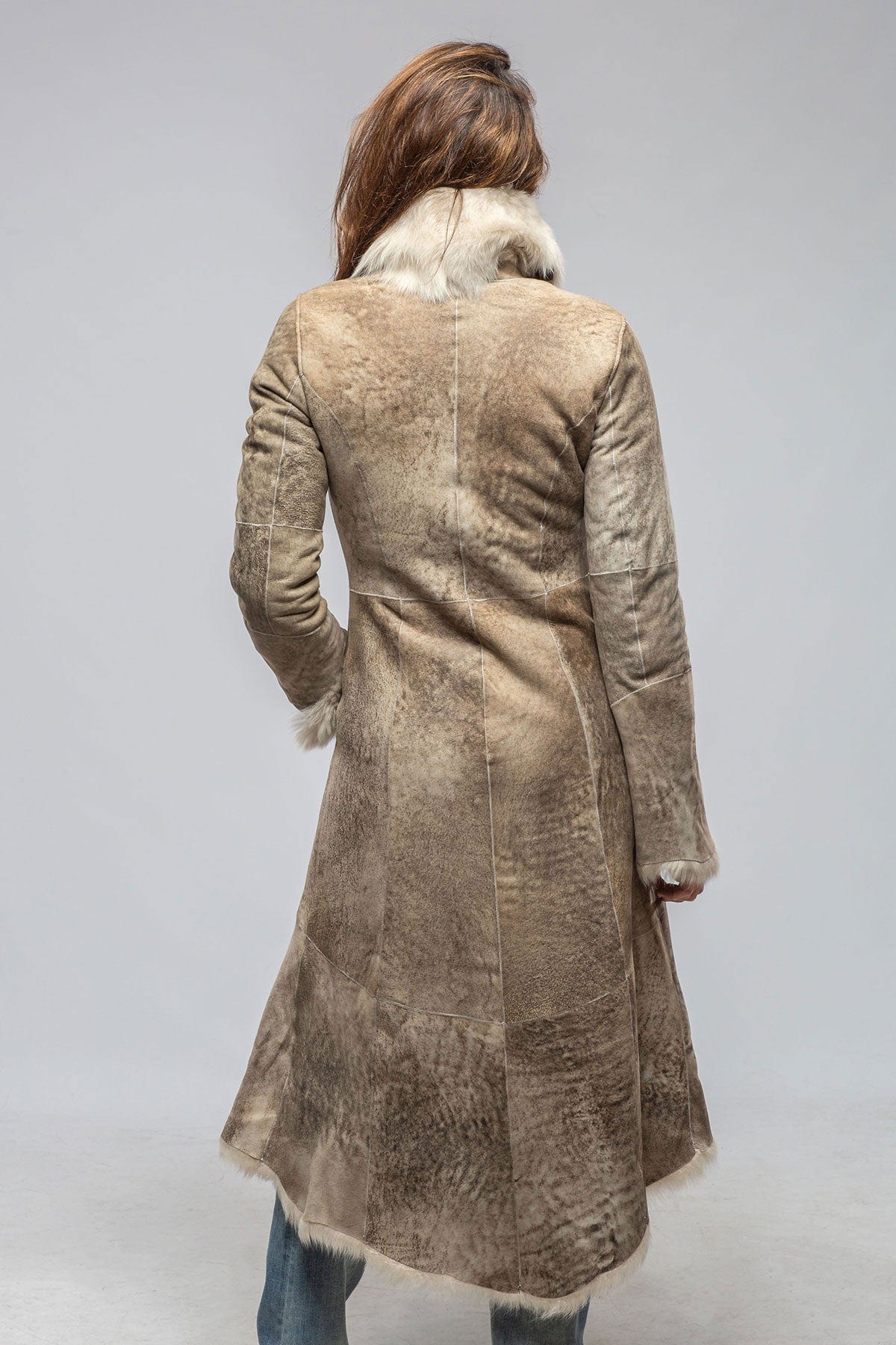 Artico Wild Reversible Long Shearling In Icy Tundra | Ladies - Outerwear - Shearling