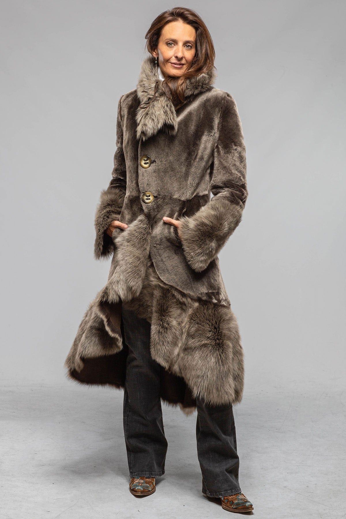 Wild Reversible Shearling In Selva - AXEL'S