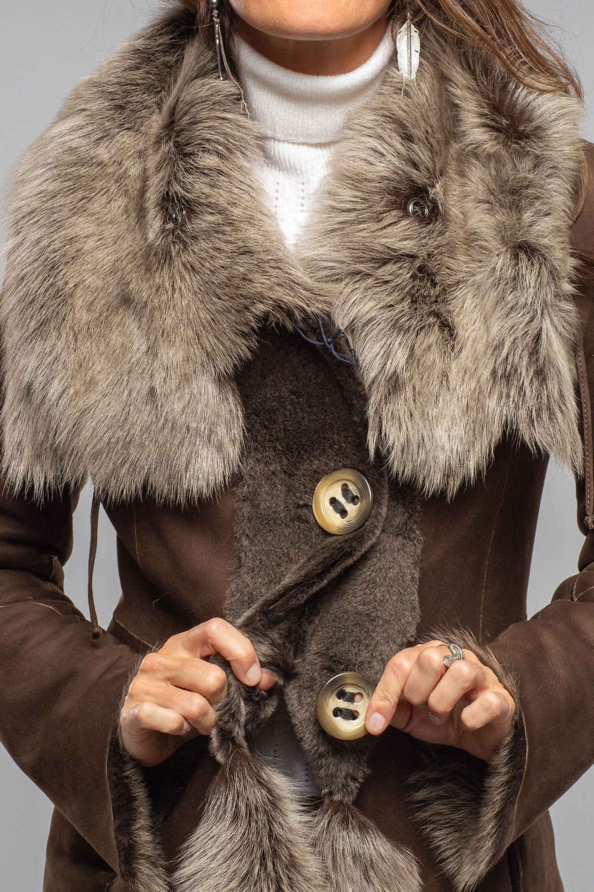 Wild Reversible Shearling In Selva - AXEL'S