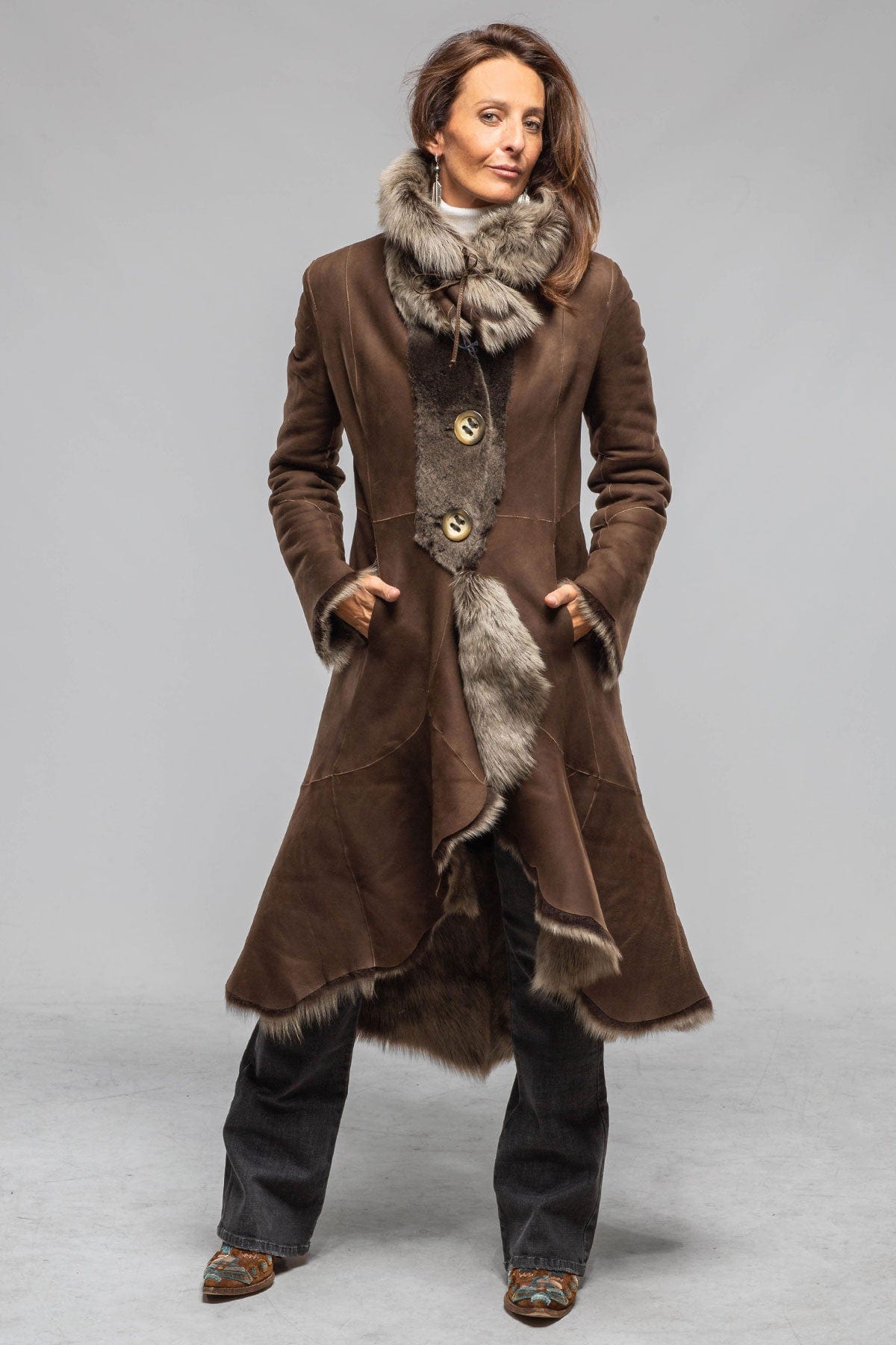 Wild Reversible Shearling In Selva - AXEL'S