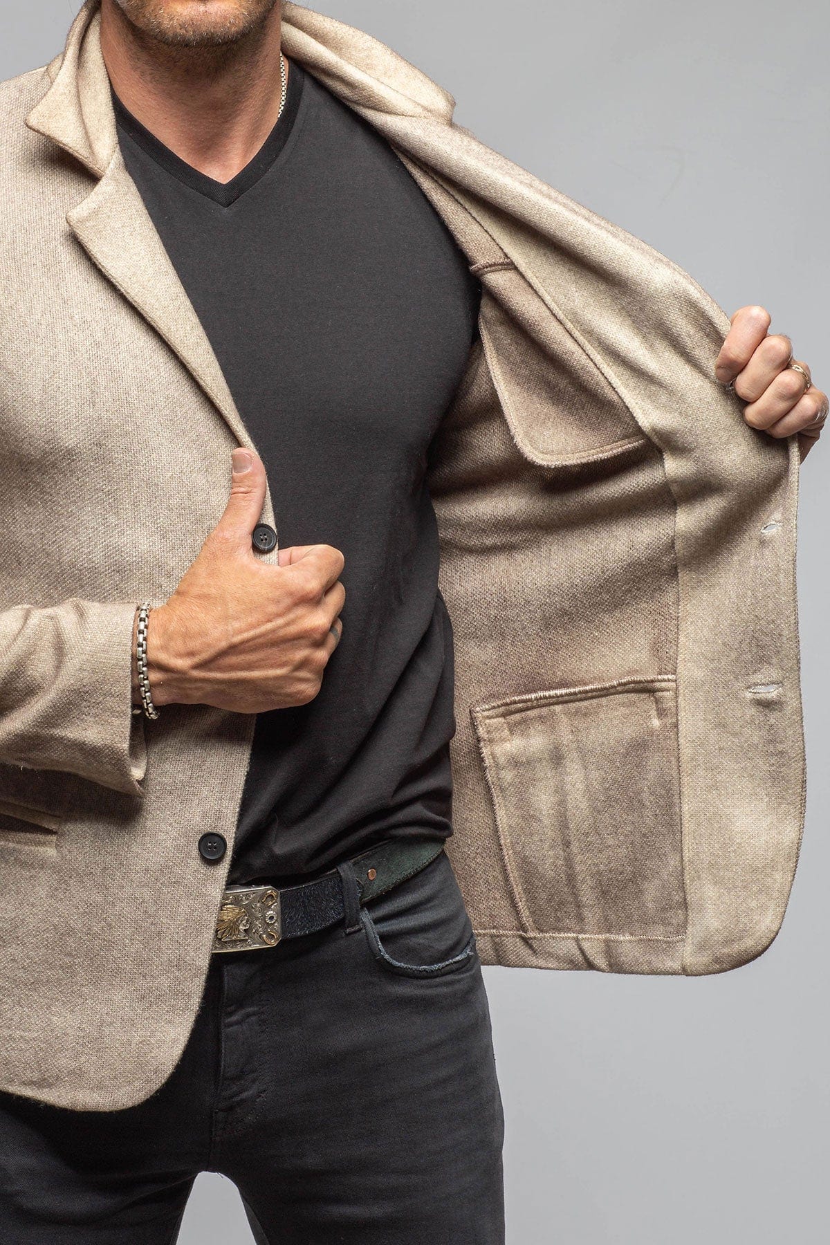 Airbloom Attitude Sport Coat In Taupe - AXEL'S