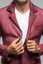 Airbloom Attitude Sport Coat In Wine - AXEL'S
