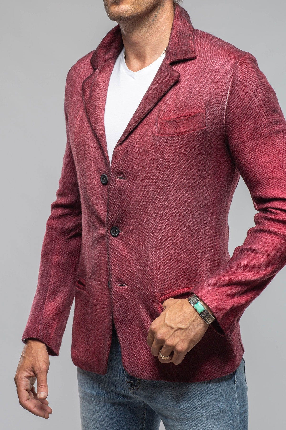 Airbloom Attitude Sport Coat In Wine - AXEL'S
