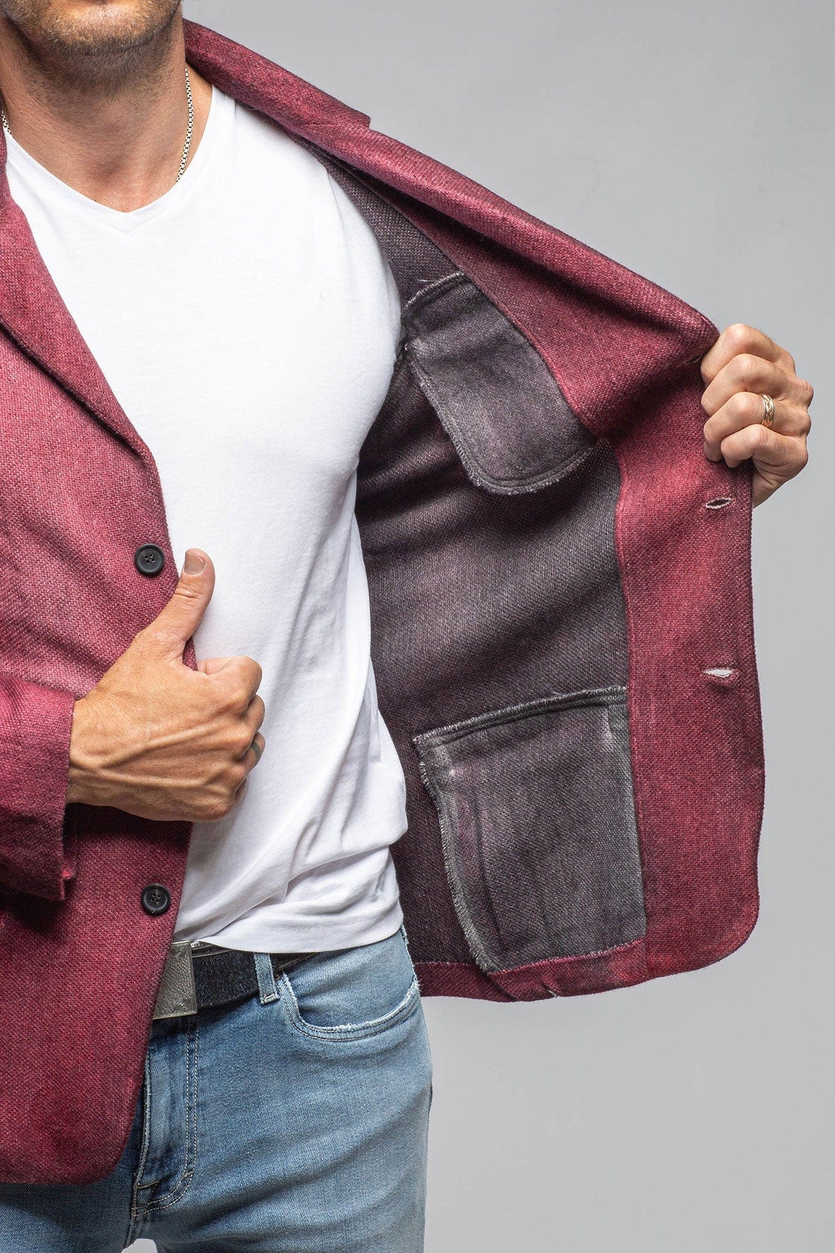 Airbloom Attitude Sport Coat In Wine - AXEL'S