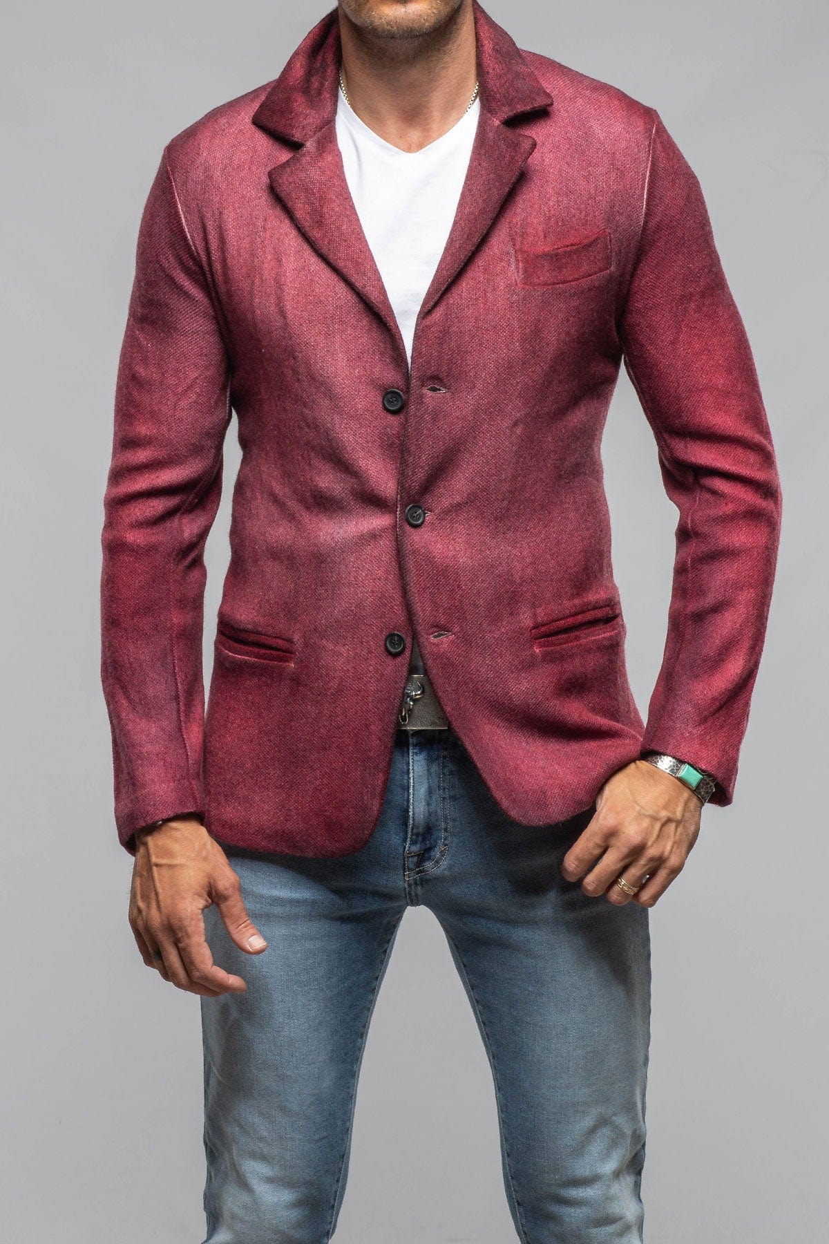 Airbloom Attitude Sport Coat In Wine - AXEL'S