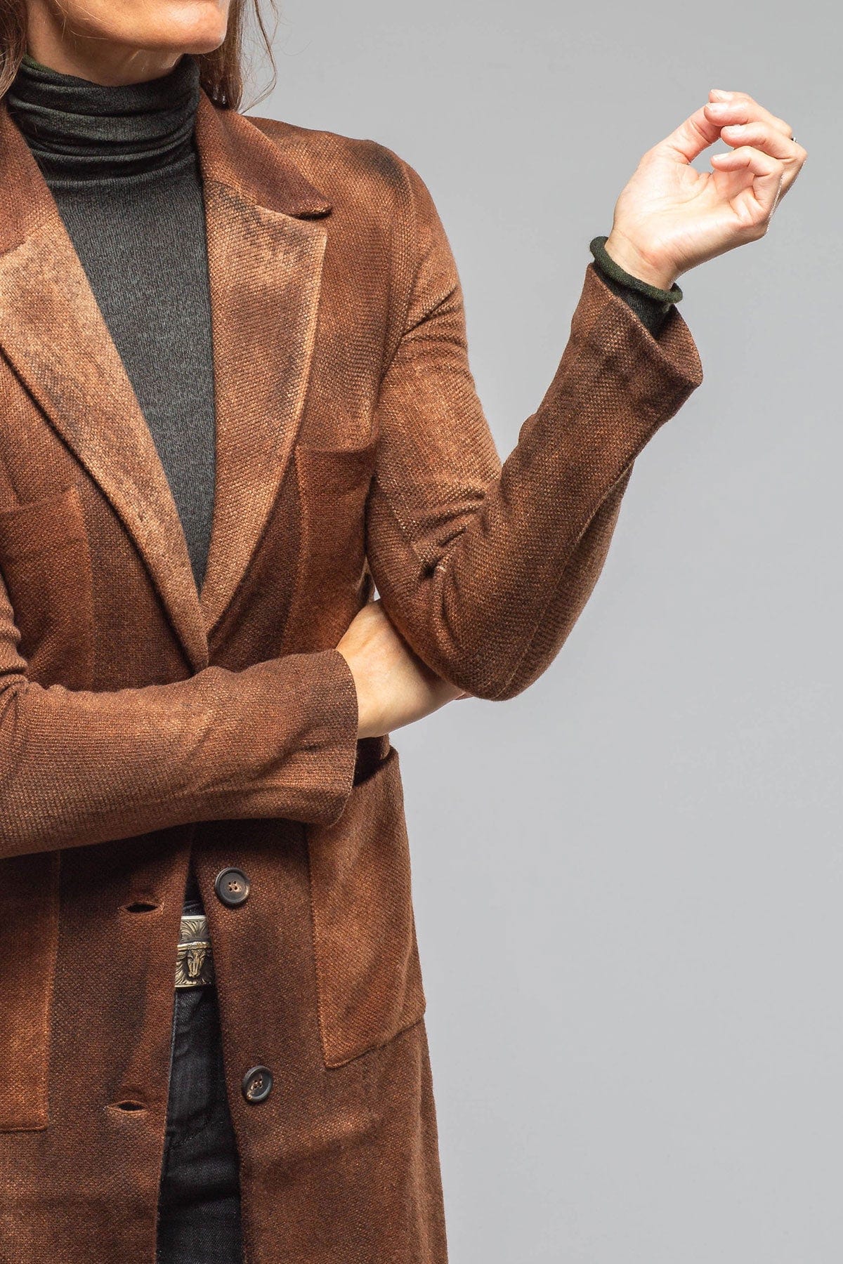 Avant Toi Akasha Wool Cashmere Duster In Antelope Ladies - Tailored - Jackets