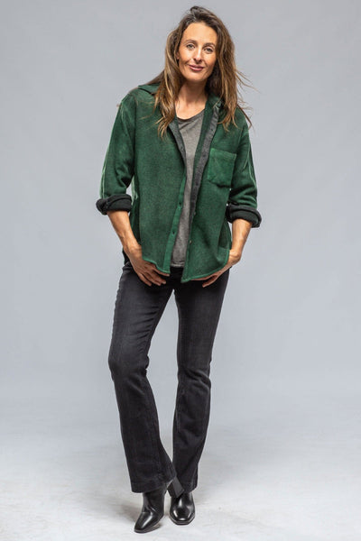 Amy Cashmere Shirt In Shaded Green - AXEL'S