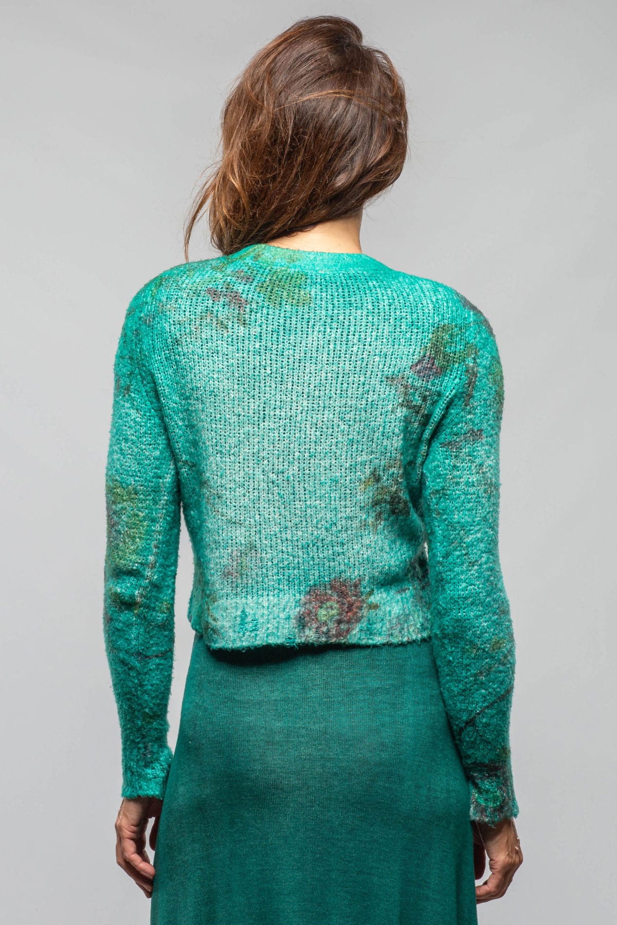 Avant Toi Ancona Cropped Cardigan In Mint Ladies - Sweaters