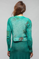 Avant Toi Ancona Cropped Cardigan In Mint Ladies - Sweaters