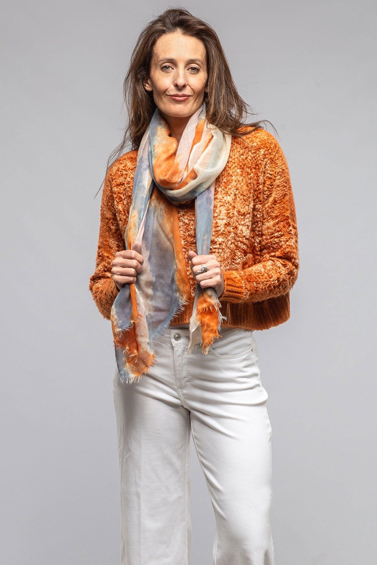 Avant Toi Cloud Cashmere Scarf In Amber Ladies - Accessories - Scarves