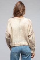 Cloud Oversize Cashmere Silk V-Neck In Walnut - AXEL'S