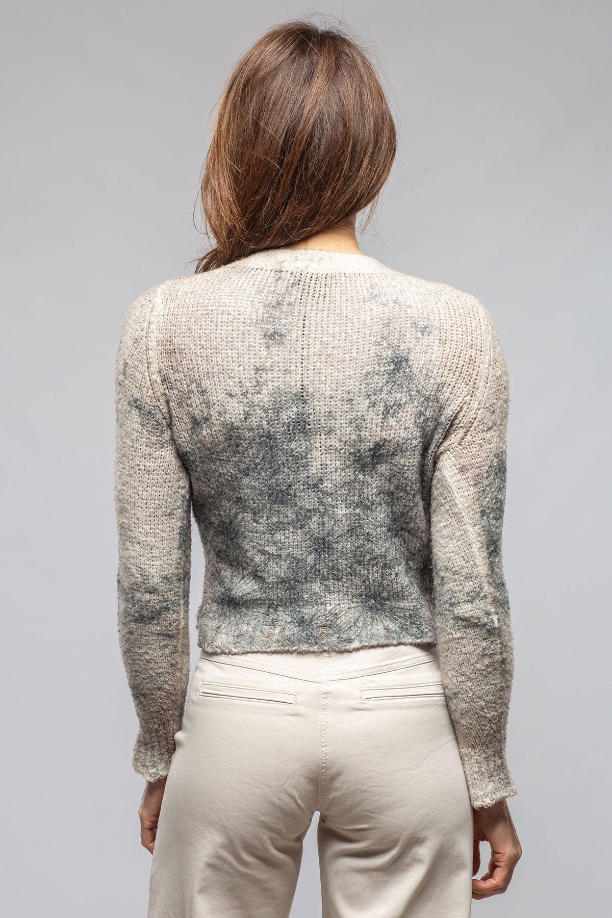 Daisy Cropped Cardigan In Walnut - AXEL'S