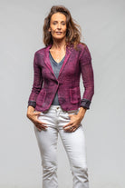 Ercole Linen Jacket Dark Sichuan Fucsia - AXEL'S