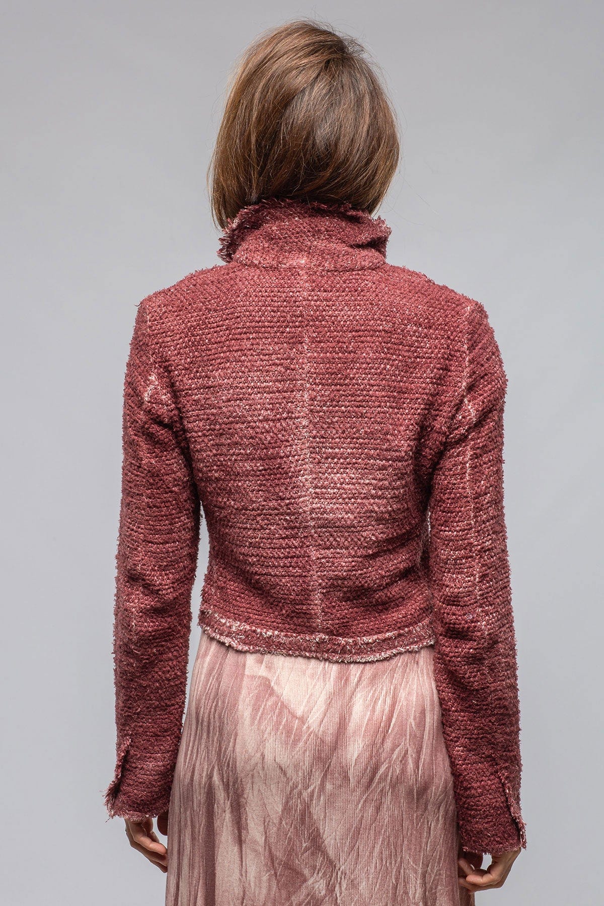 Evola Cropped Jacket In Agate - AXEL'S