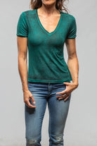 Avant Toi Forio Tee In Dark Mint Ladies - Tops
