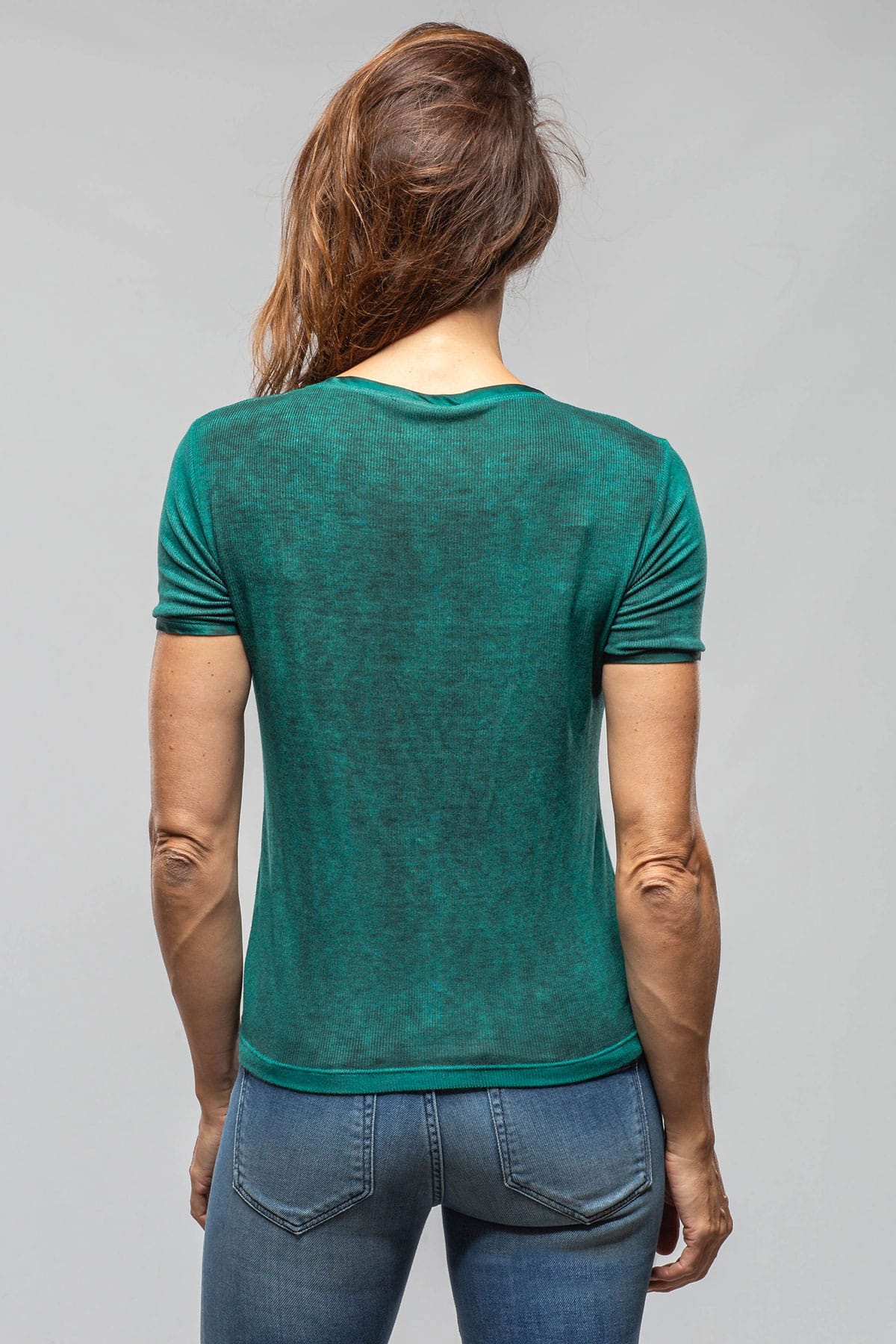 Avant Toi Forio Tee In Dark Mint Ladies - Tops