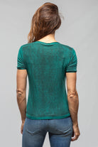Avant Toi Forio Tee In Dark Mint Ladies - Tops