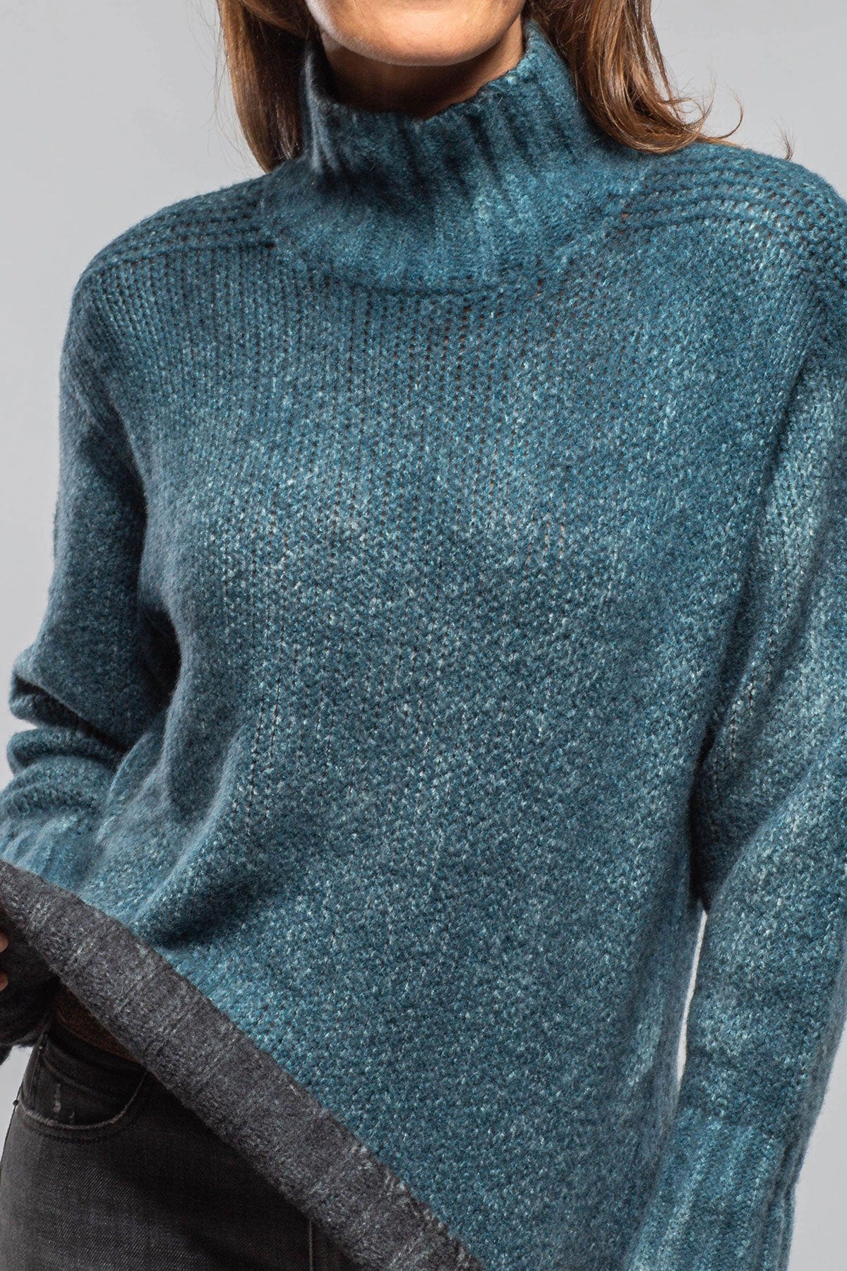 Frecha Cashmere Silk Sweater In Laguna - AXEL'S