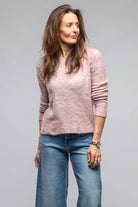 Fuzzy Brushed Cotton Sweater In Quartz - AXEL'S