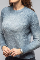 Fuzzy Brushed Cotton Sweater In Titanium - AXEL'S