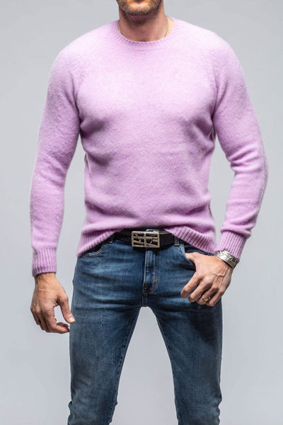 Avant Toi Henry Crew Neck Cashmere Sweater In Lavender Axel's