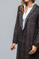 Jacki Hand Painted Sweater Duster In Shaded Seppia - AXEL'S