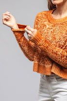 Lacie Brushed Cotton Sweater In Ambra - AXEL'S