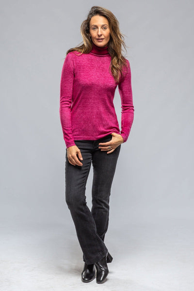 Mora Cashmere T.Neck In Cherry - AXEL'S