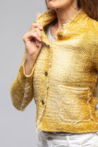 Olette Stitch Knit Jacket In Pepita - AXEL'S