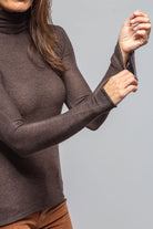 Avant Toi Prosaic Cashmere Silk Turtleneck In Dark Moro Ladies - Tops