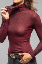Avant Toi Prosaic Cashmere Silk Turtleneck In Wine Ladies - Tops