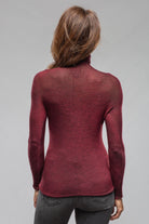 Avant Toi Prosaic Cashmere Silk Turtleneck In Wine Ladies - Tops