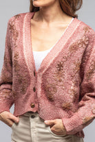 Rafi Embroidered Cardigan In Agate - AXEL'S